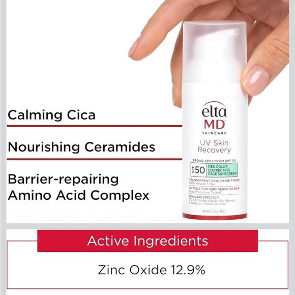 EltaMD UV Skin Recovery Broad Spectrum SPF 50 Red Color Correcting - Picture 6 of 9